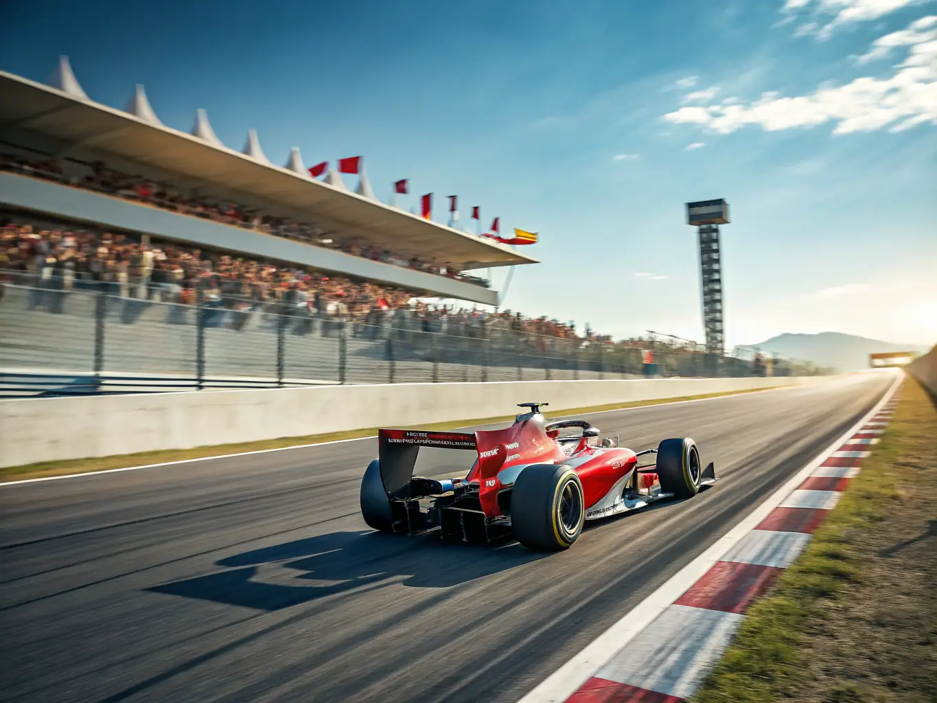 A vibrant image of a public demonstration organized by SART, showcasing the precision and skill of drivers performing stunts and maneuvers in a controlled environment.